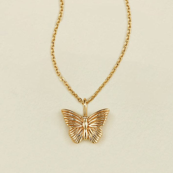 Buy Rose gold butterfly pendant Online in India - SILVER SIDDHI .